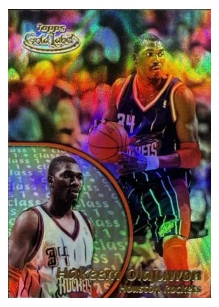 Hakeem Olajuwon 2000 Topps Gold Label Class 1 card