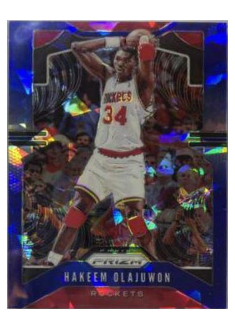 2019-20 Panini Prizm Base Set Hakeem Olajuwon Blue Ice Prizm #4 card