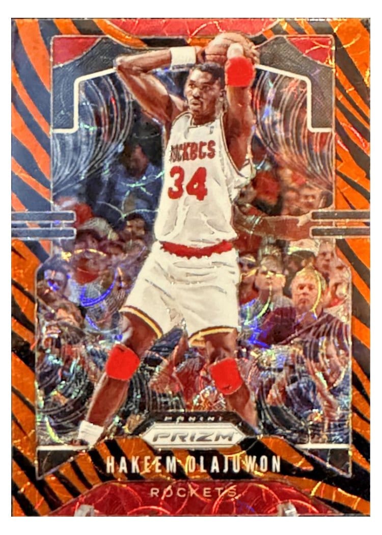 2019-20 Panini Prizm Base Set Hakeem Olajuwon #4 card