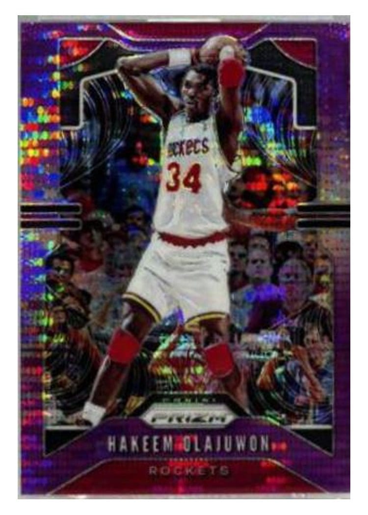 2019-20 Panini Prizm Base Set Hakeem Olajuwon #4 card