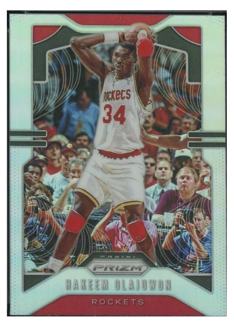 2019-20 Panini Prizm Base Set Hakeem Olajuwon Silver Prizm #4 card