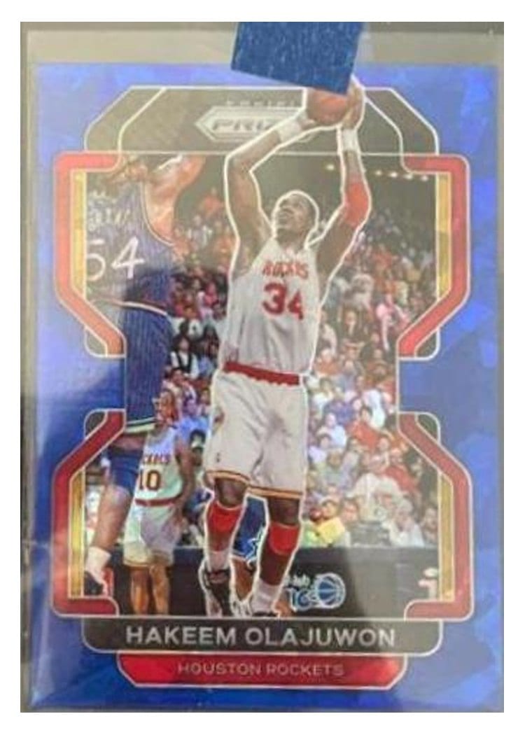 2021-22 Panini Prizm Base Set Hakeem Olajuwon #265 card