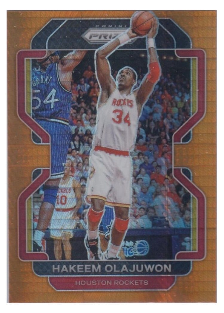 2021-22 Panini Prizm Base Set Hakeem Olajuwon #265 card