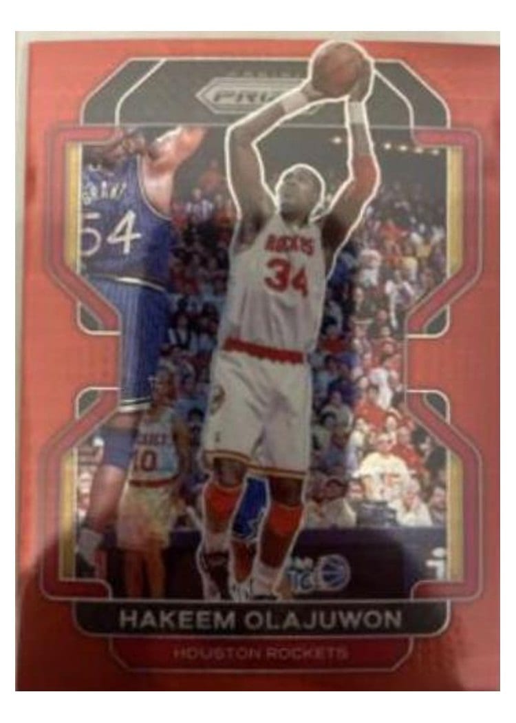 2021-22 Panini Prizm Base Set Hakeem Olajuwon #265 card