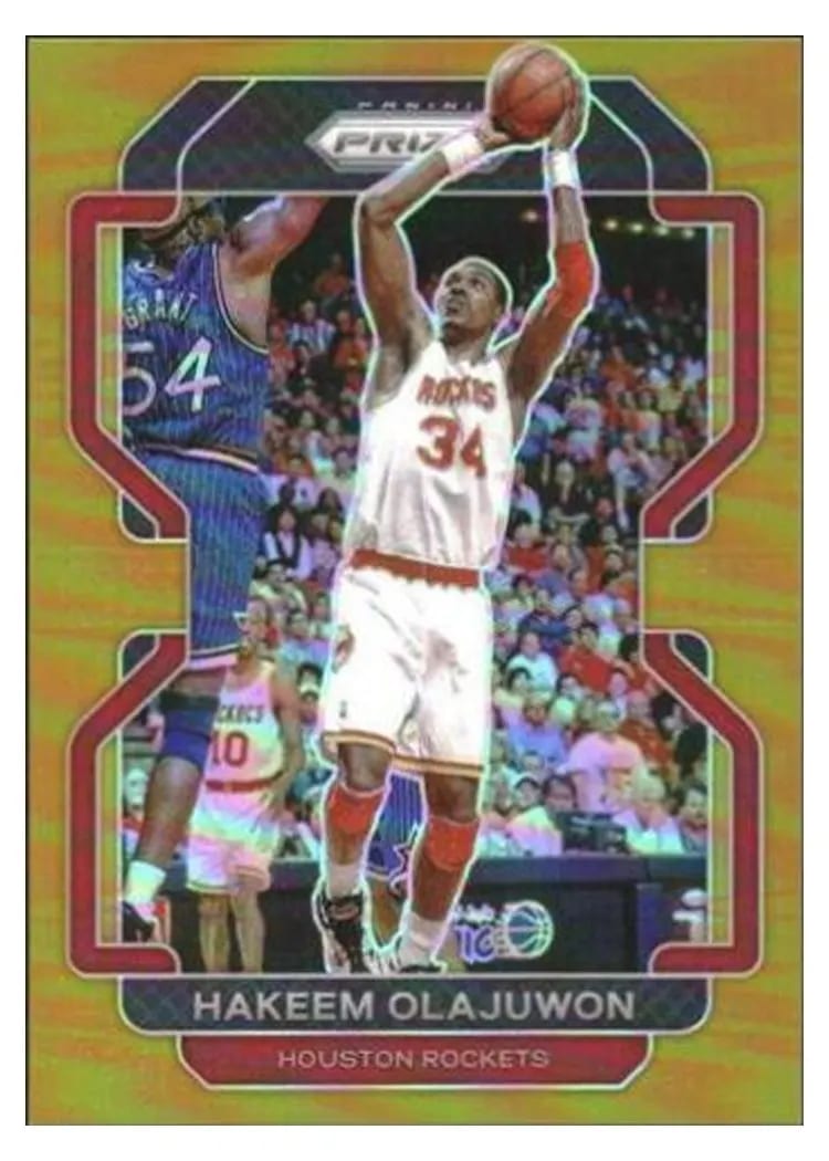 2021-22 Panini Prizm Base Set Hakeem Olajuwon #265 card