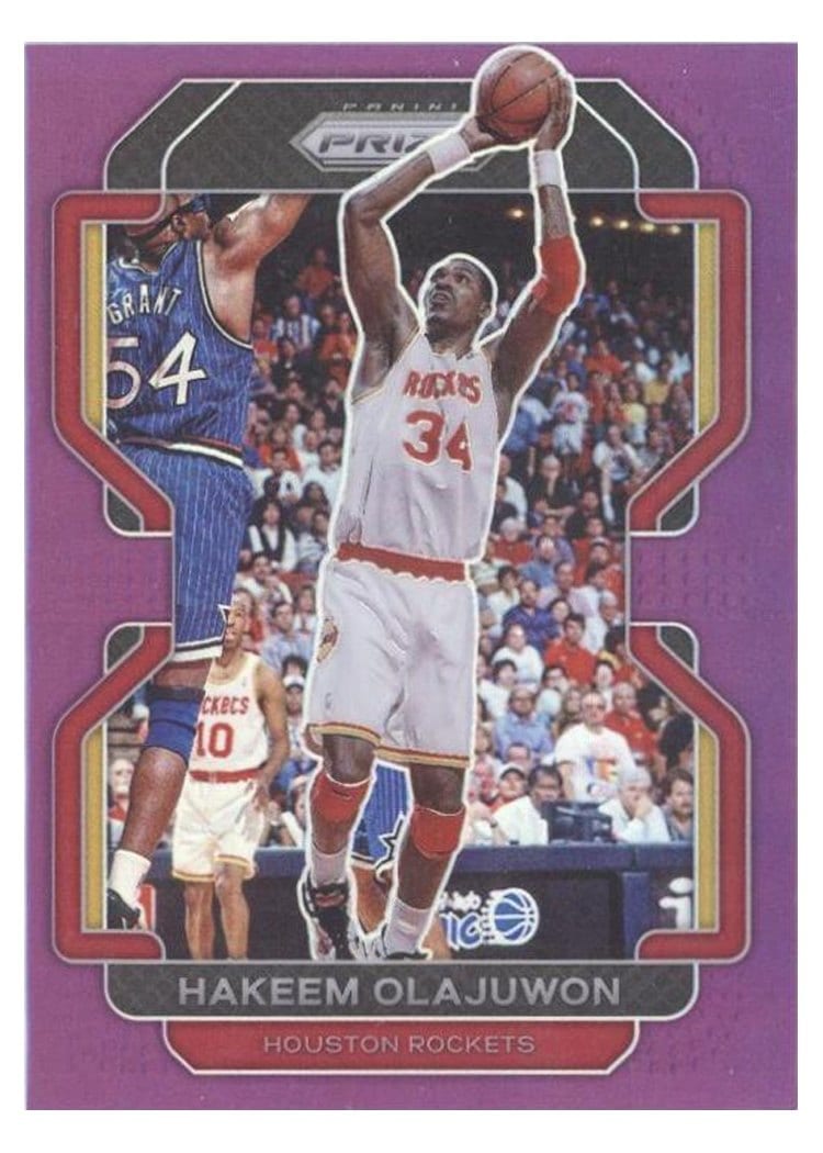 2021-22 Panini Prizm Base Set Hakeem Olajuwon #265 card