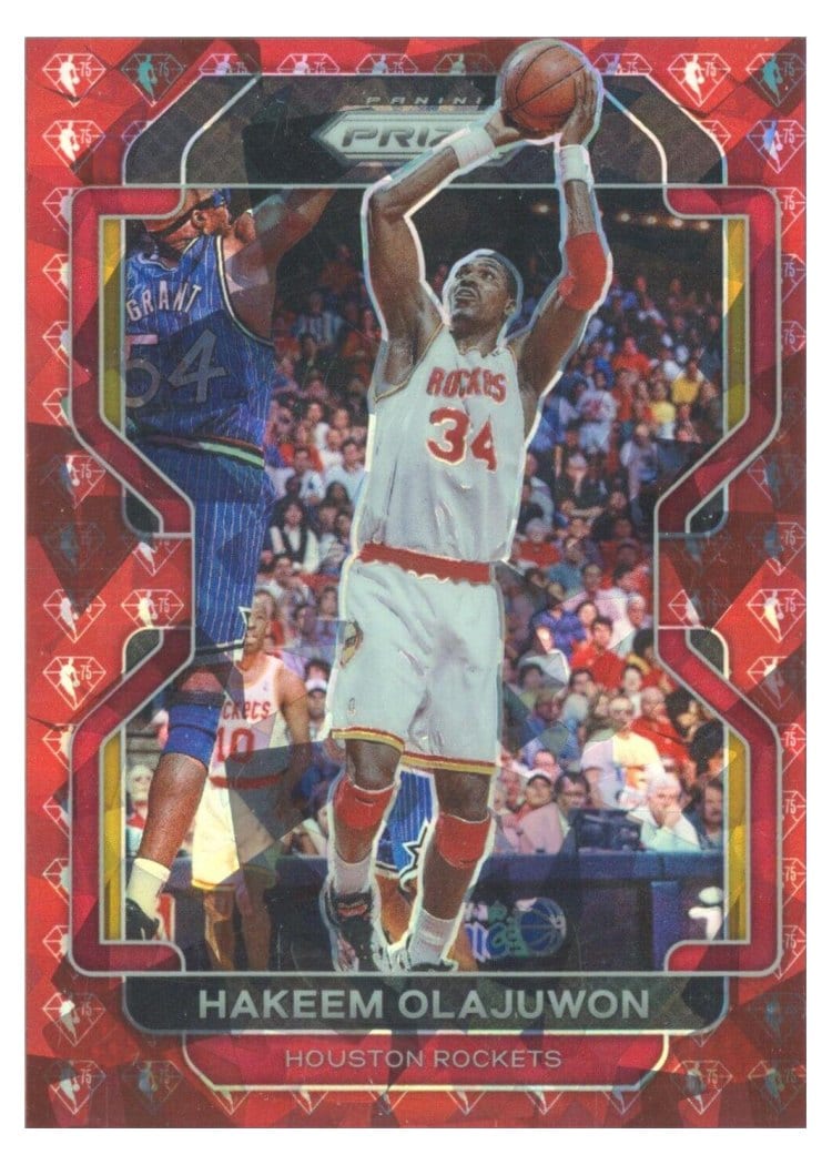 2021-22 Panini Prizm Base Set Hakeem Olajuwon #265 card