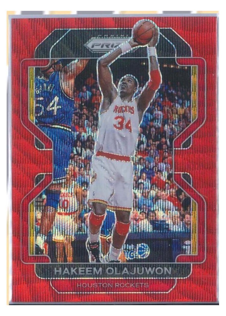 2021-22 Panini Prizm Base Set Hakeem Olajuwon #265 card
