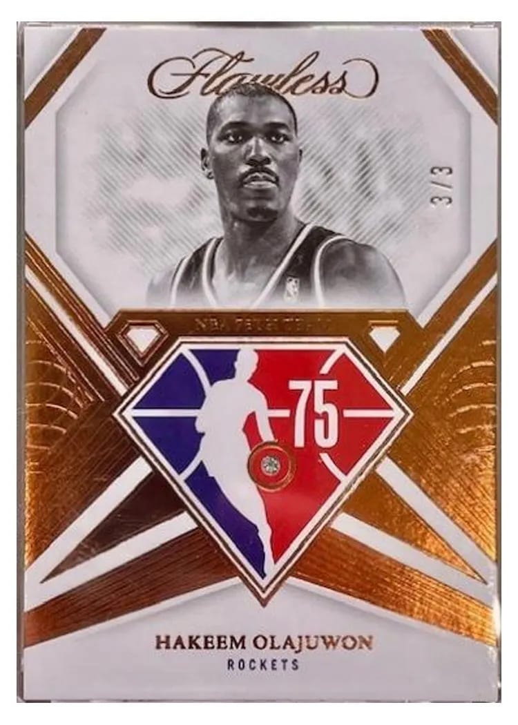 2021 Panini Flawless Hakeem Olajuwon #118 card