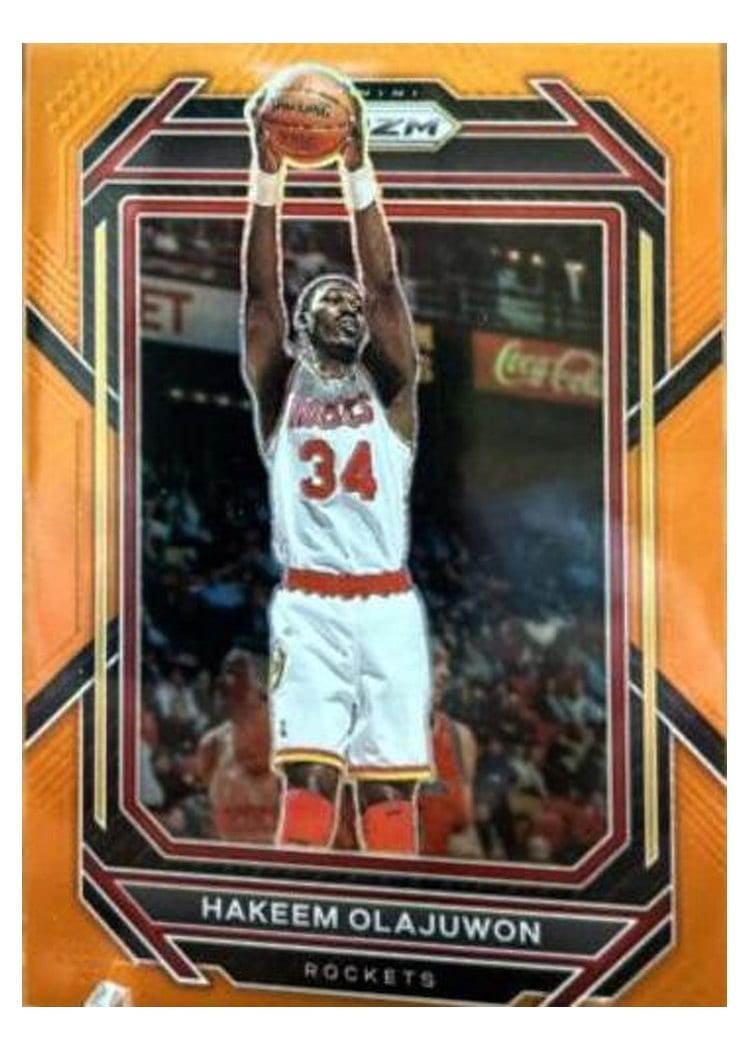 2022-23 Panini Prizm Base Set Hakeem Olajuwon #290 card