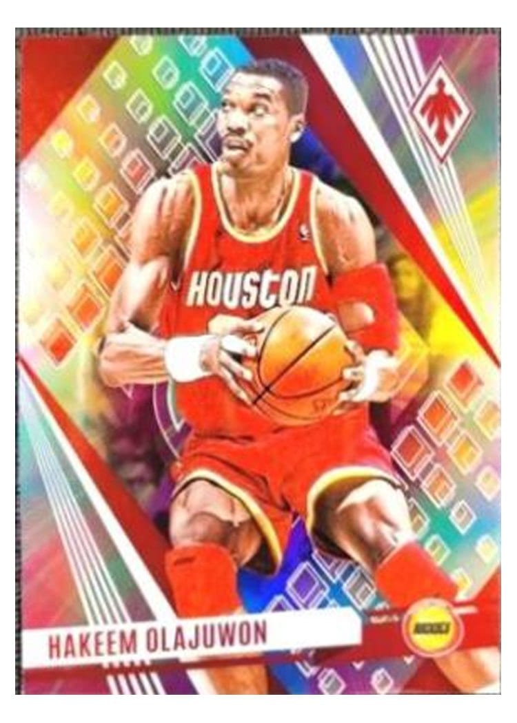 2023-24 Panini Phoenix Base Set Hakeem Olajuwon Color Burst #197 card