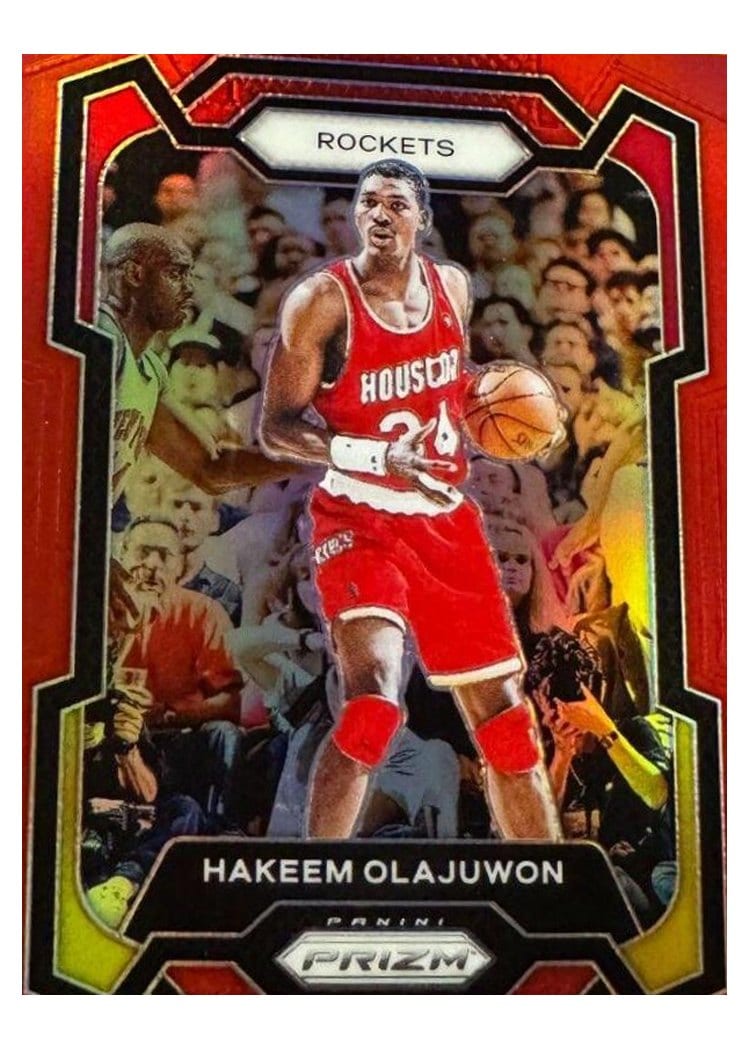 2023-24 Panini Prizm Base Set Hakeem Olajuwon #191 card