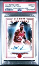 2023-24 Topps Motif Legends of the Court Signatures Hakeem Olajuwon #LCS-HO card