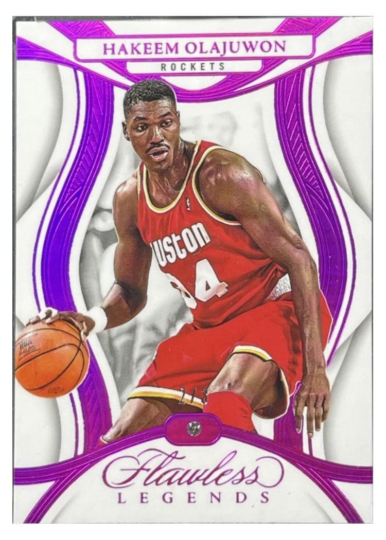 2024-25 Panini Flawless Base Gems Hakeem Olajuwon #102 card
