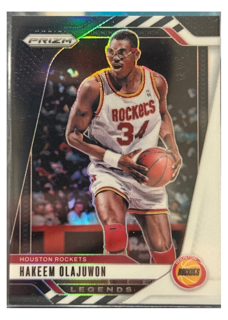 2024-25 Panini Prizm Base Set Hakeem Olajuwon #296 card