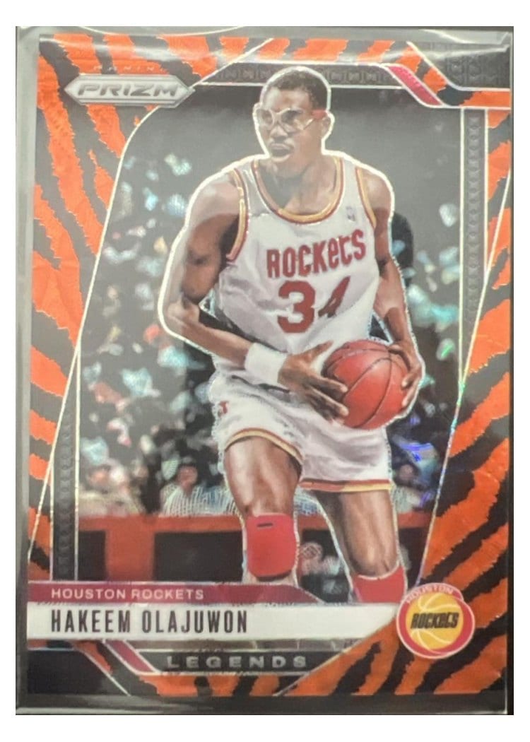 2024-25 Panini Prizm Base Set Hakeem Olajuwon #296 card