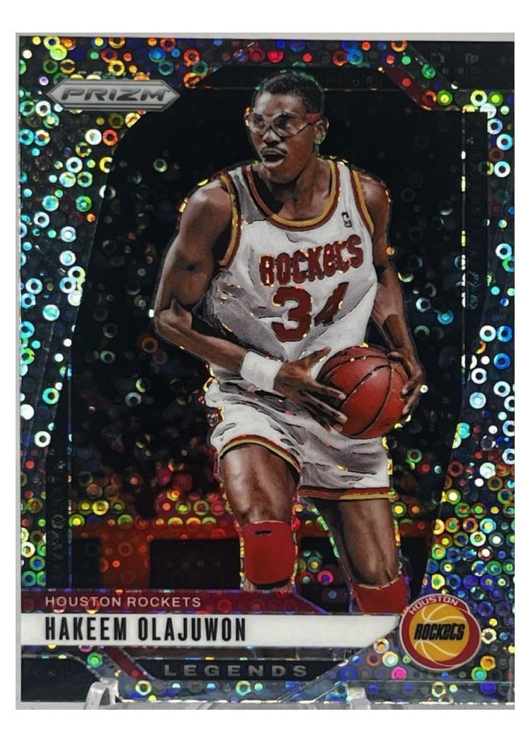 2024-25 Panini Prizm Base Set Hakeem Olajuwon #296 card
