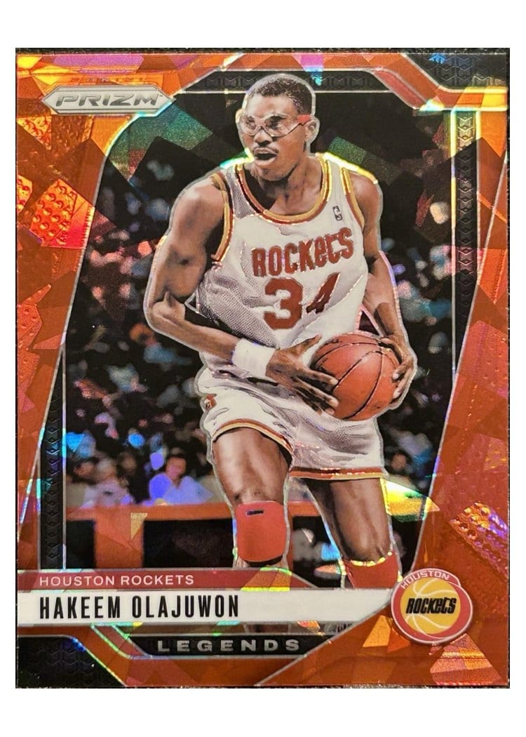 2024-25 Panini Prizm Base Set Hakeem Olajuwon #296 card
