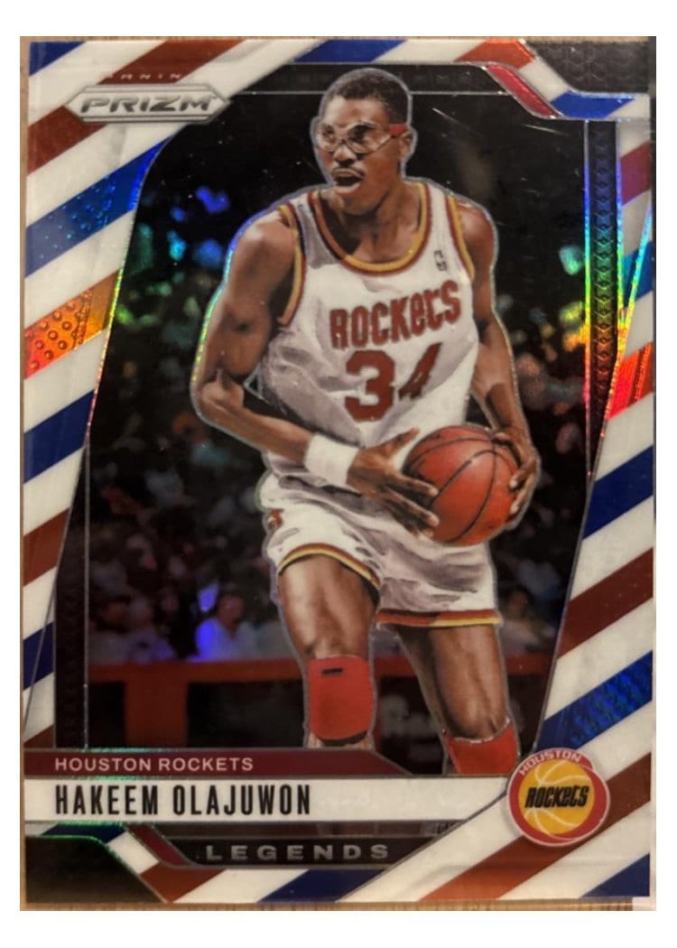 2024-25 Panini Prizm Base Set Hakeem Olajuwon #296 card