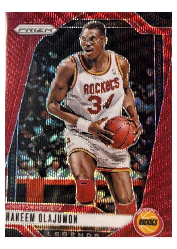 2024-25 Panini Prizm Base Set Hakeem Olajuwon #296 card