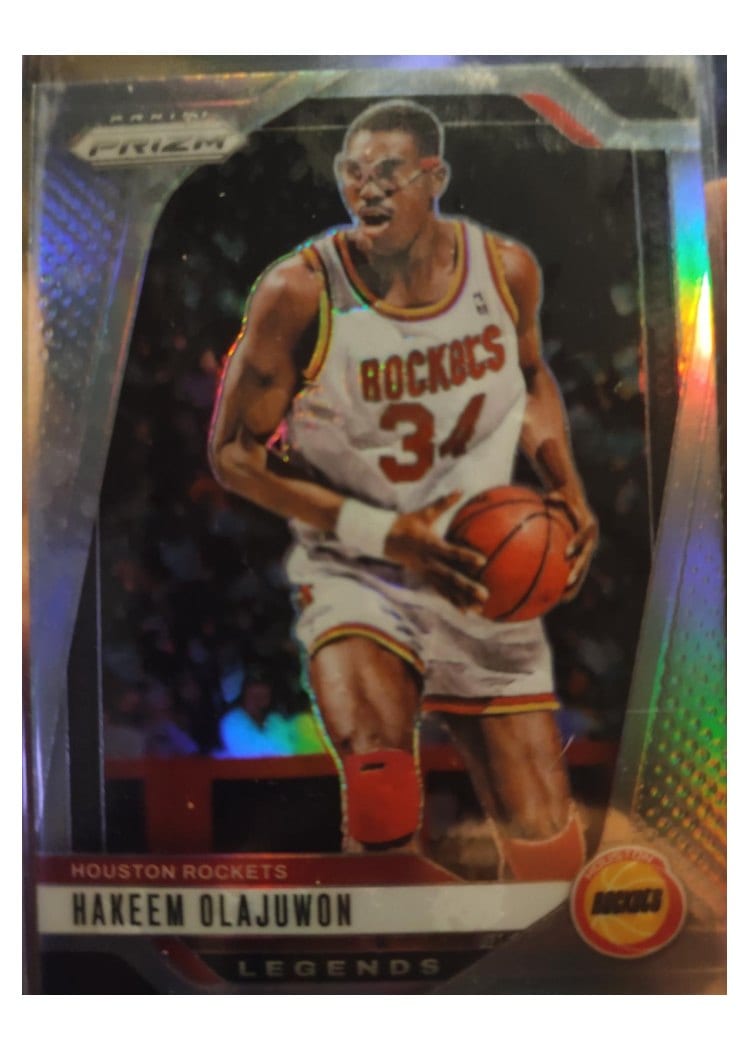 2024-25 Panini Prizm Base Set Hakeem Olajuwon #296 card