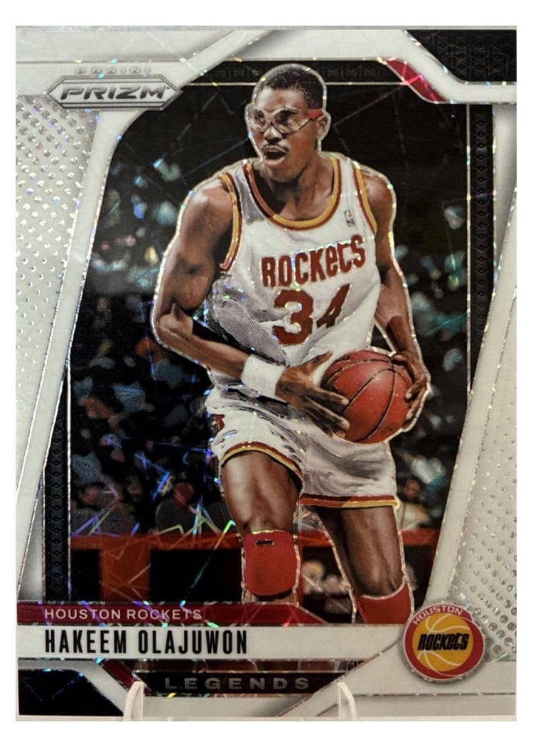 2024-25 Panini Prizm Base Set Hakeem Olajuwon #296 card