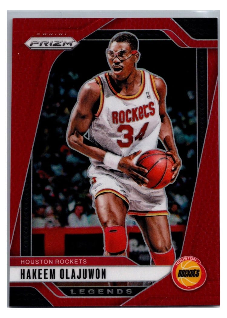 2024-25 Panini Prizm Base Set Hakeem Olajuwon #296 card