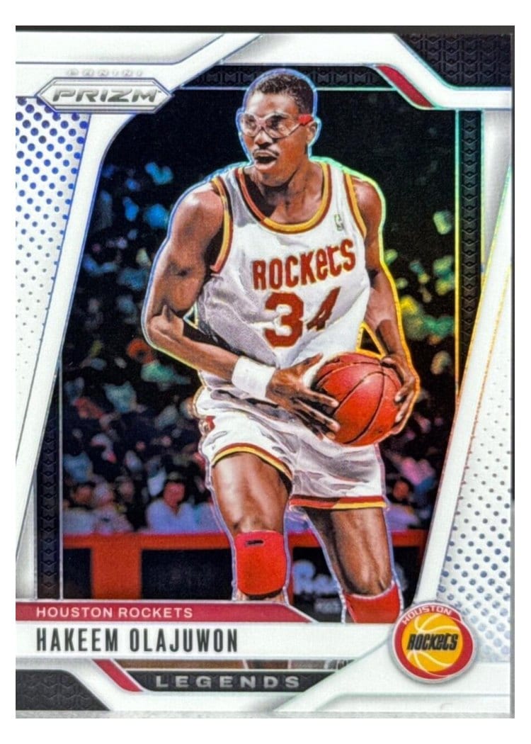 2024-25 Panini Prizm Base Set Hakeem Olajuwon #296 card