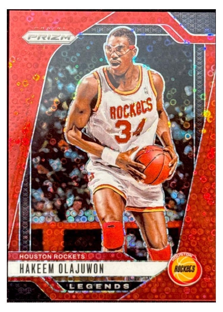 2024-25 Panini Prizm Base Set Hakeem Olajuwon #296 card
