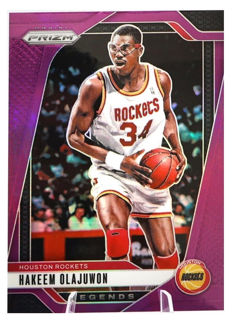 2024-25 Panini Prizm Base Set Hakeem Olajuwon #296 card