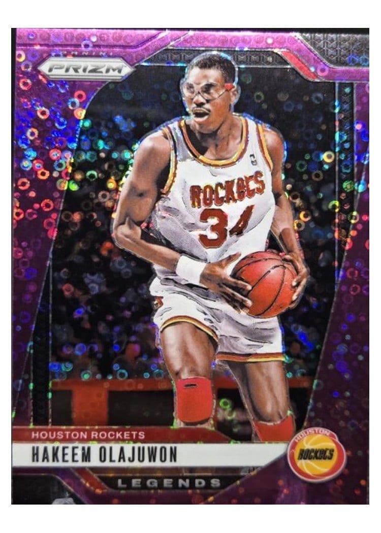 2024-25 Panini Prizm Base Set Hakeem Olajuwon #296 card
