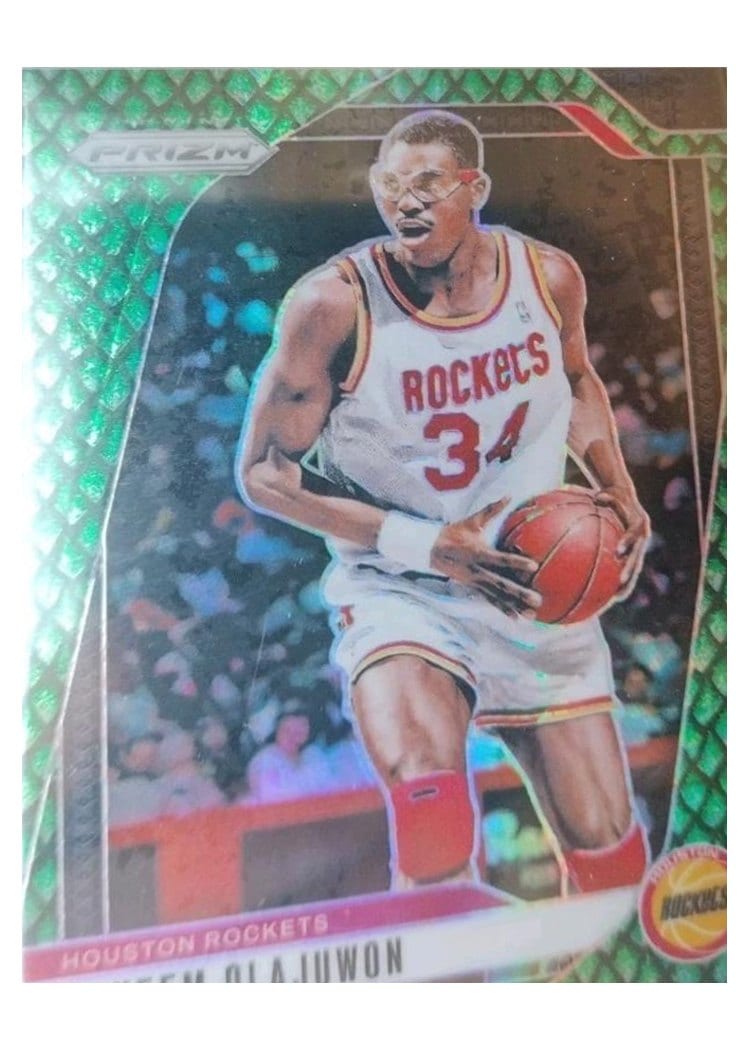 2024-25 Panini Prizm Base Set Hakeem Olajuwon #296 card