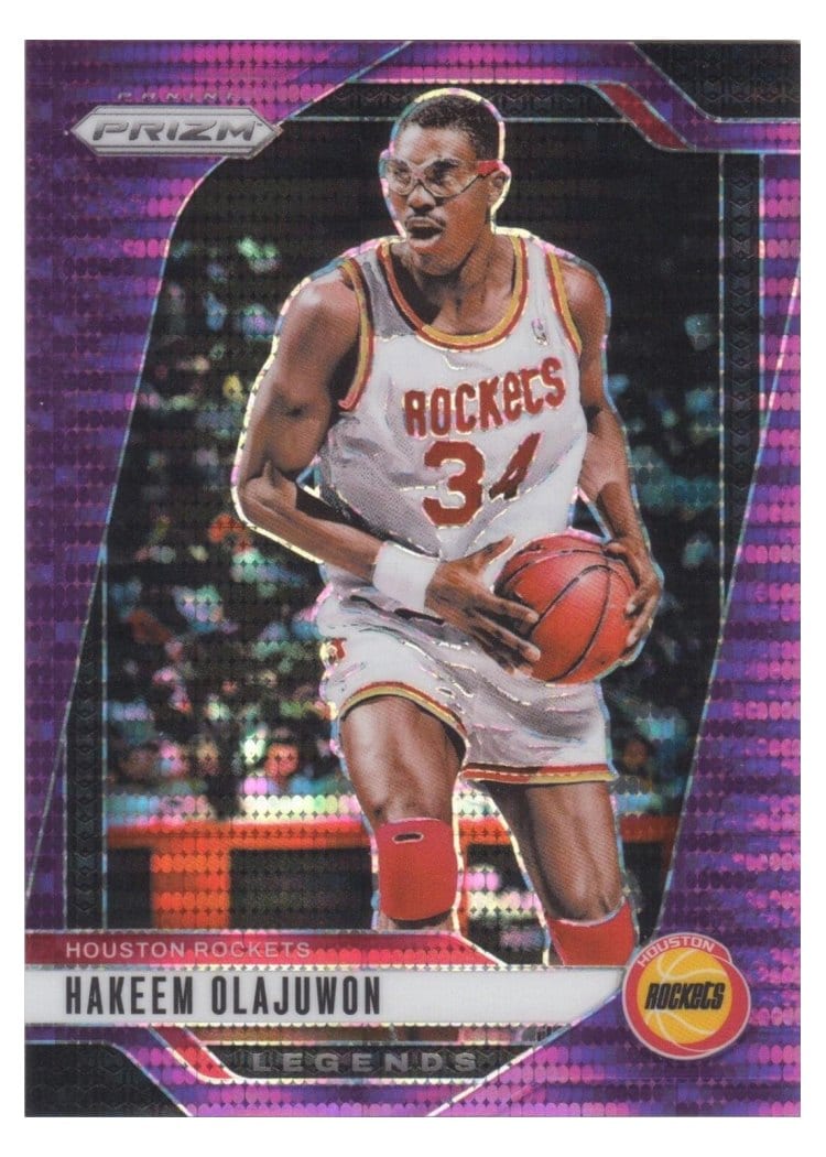 2024-25 Panini Prizm Base Set Hakeem Olajuwon #296 card