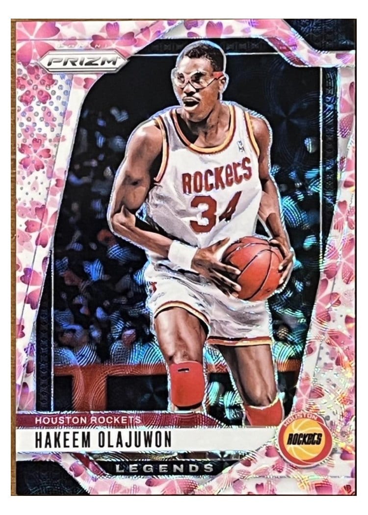 2024-25 Panini Prizm Base Set Hakeem Olajuwon #296 card