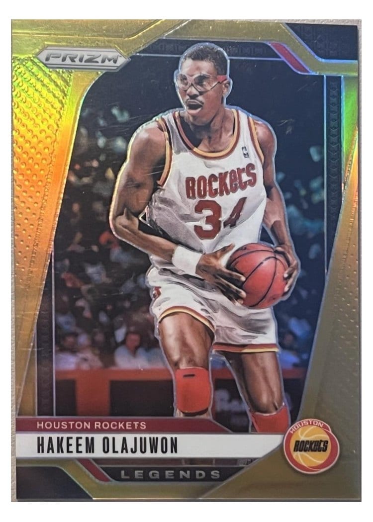 2024-25 Panini Prizm Base Set Hakeem Olajuwon #296 card