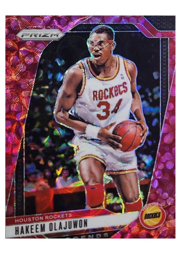 2024-25 Panini Prizm Base Set Hakeem Olajuwon #296 card