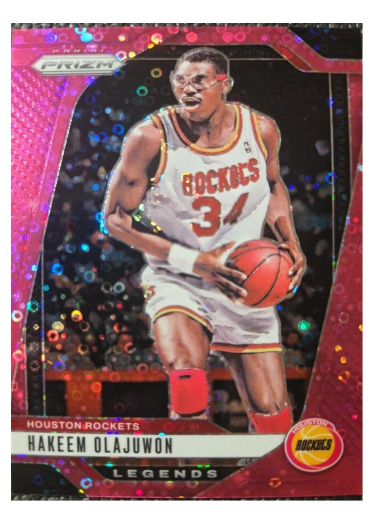 2024-25 Panini Prizm Base Set Hakeem Olajuwon #296 card