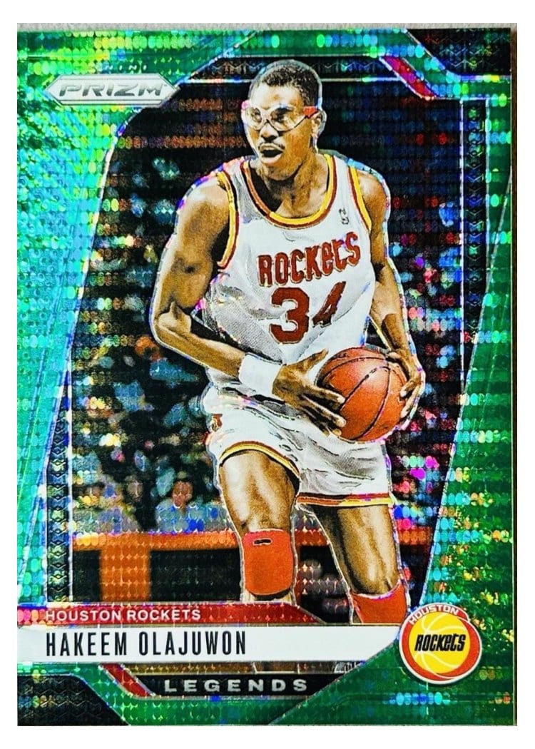 2024-25 Panini Prizm Base Set Hakeem Olajuwon #296 card