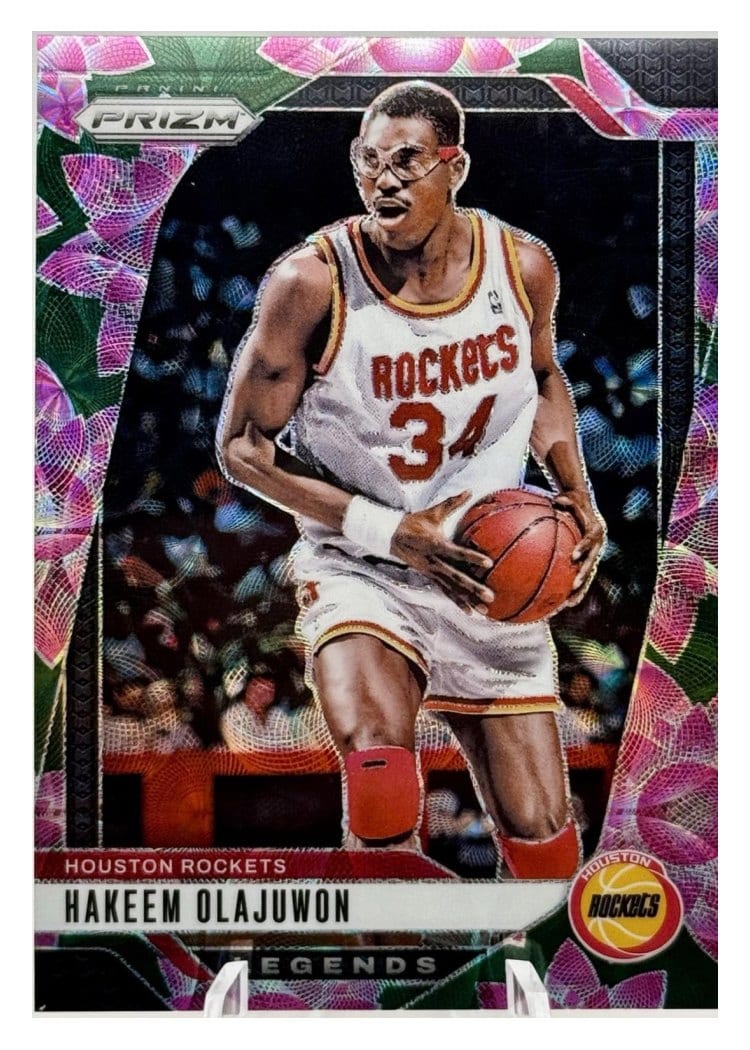 2024-25 Panini Prizm Base Set Hakeem Olajuwon #296 card