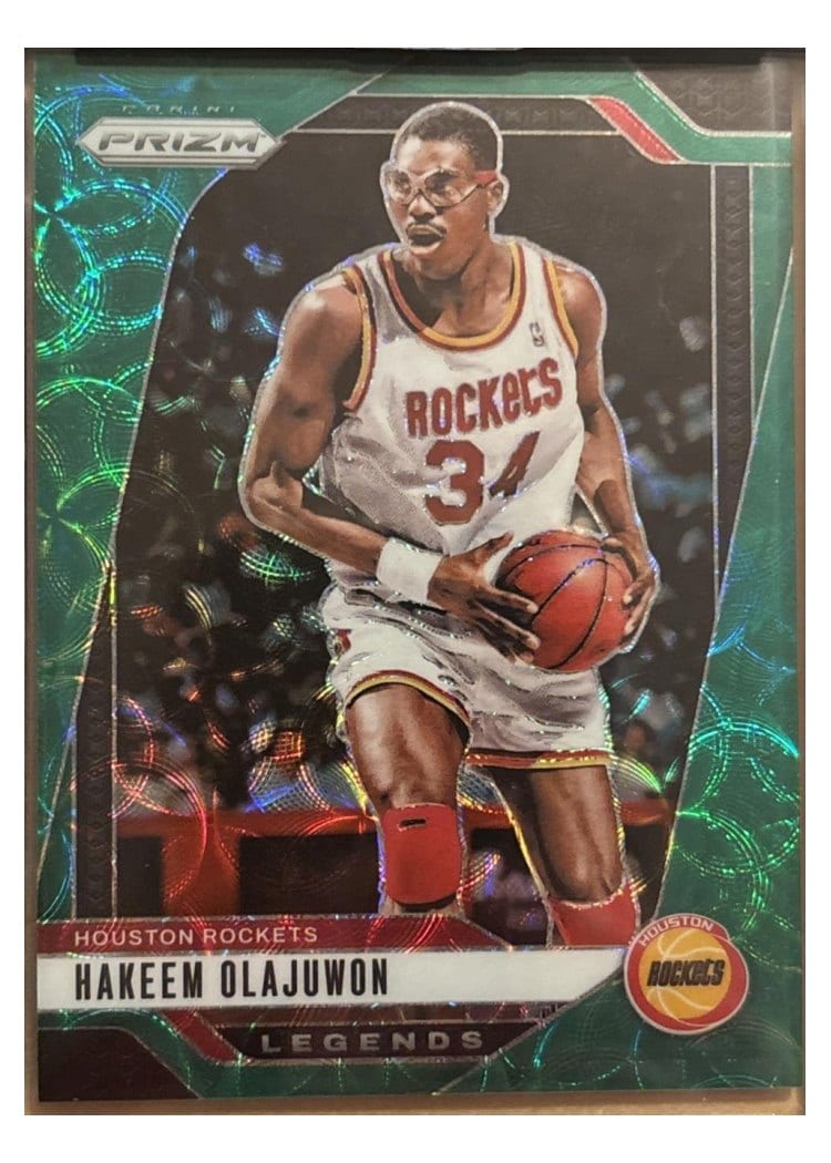 2024-25 Panini Prizm Base Set Hakeem Olajuwon #296 card