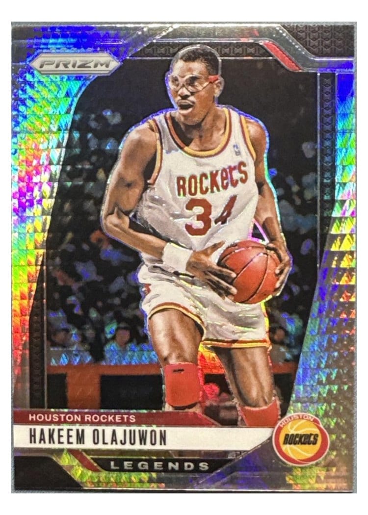 2024-25 Panini Prizm Base Set Hakeem Olajuwon #296 card