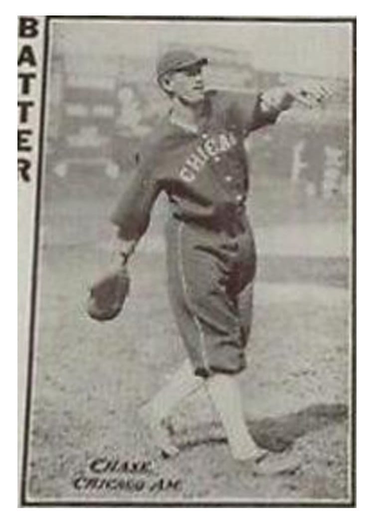 1913 Tom Barker Game Hal Chase card