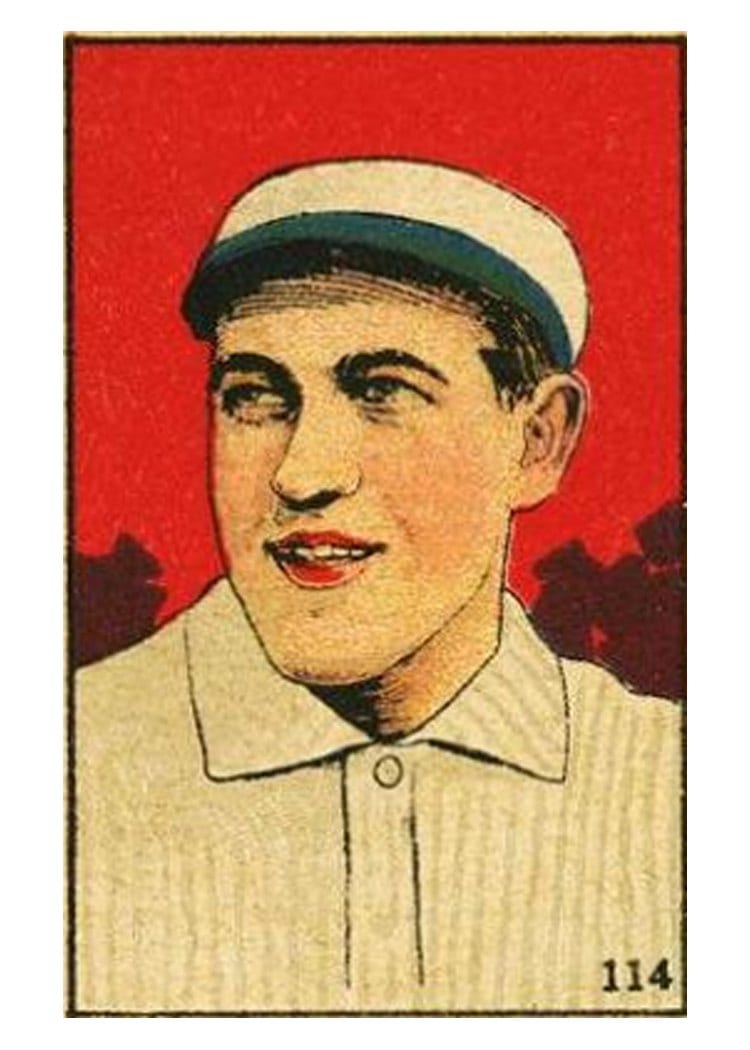 1919 W514 Hal Chase Hand Cut #114 card