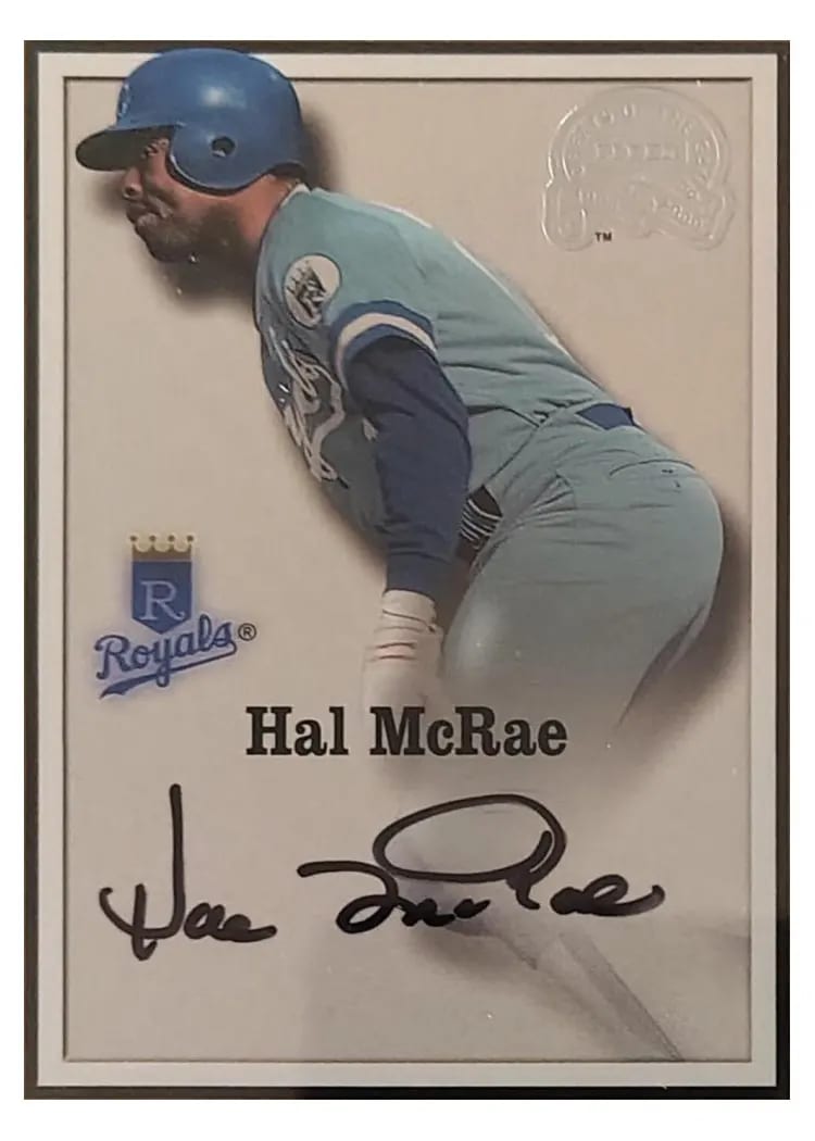 2000 Fleer Greats Hal McRae card