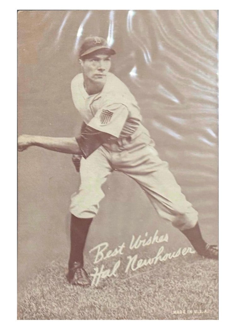 1939 Exhibits Salutation Hal Newhouser card
