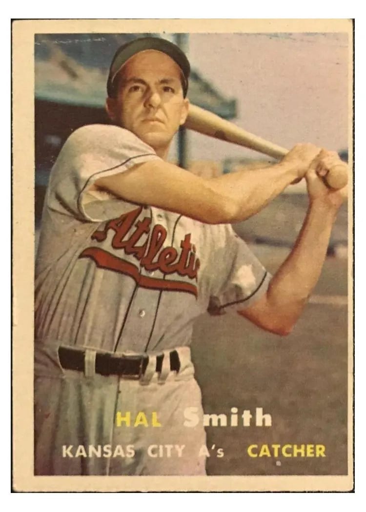 1957 Topps Hal Smith #41 card
