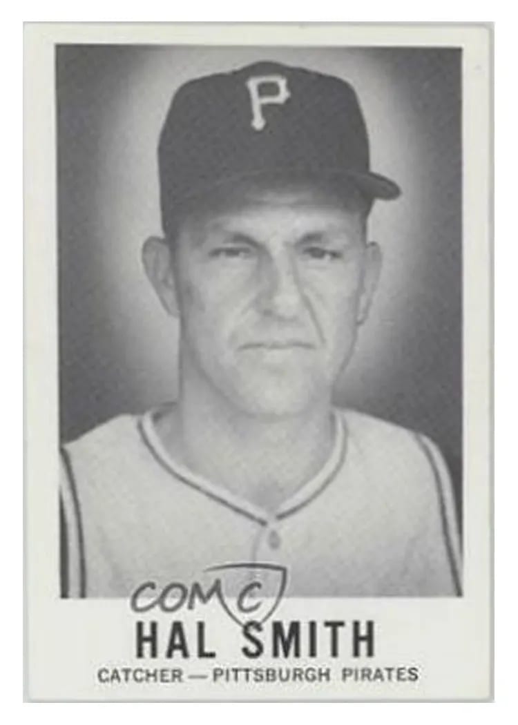 1960 Leaf Hal Smith #119 card