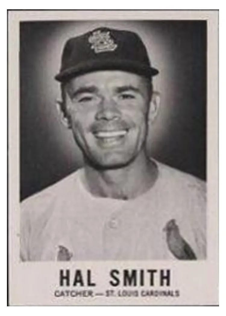 1960 Leaf Hal Smith #58 card