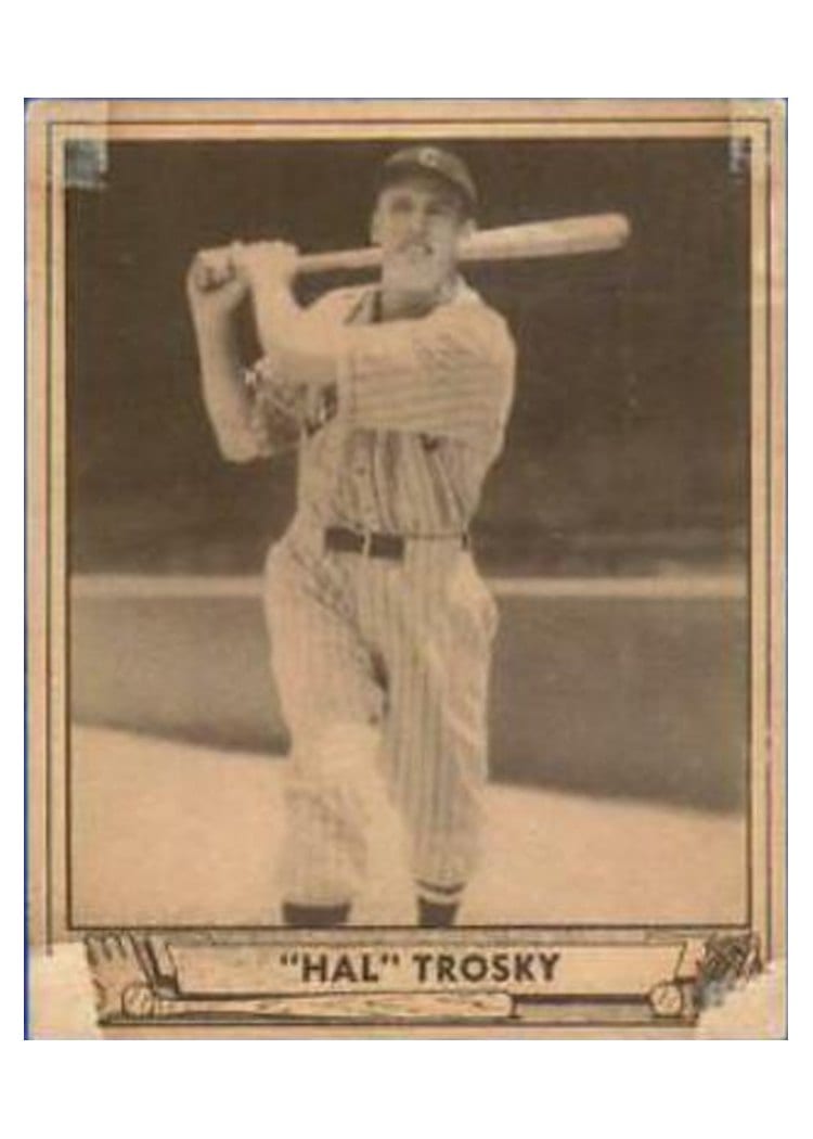 1940 Play Ball Hal Trosky #50 card