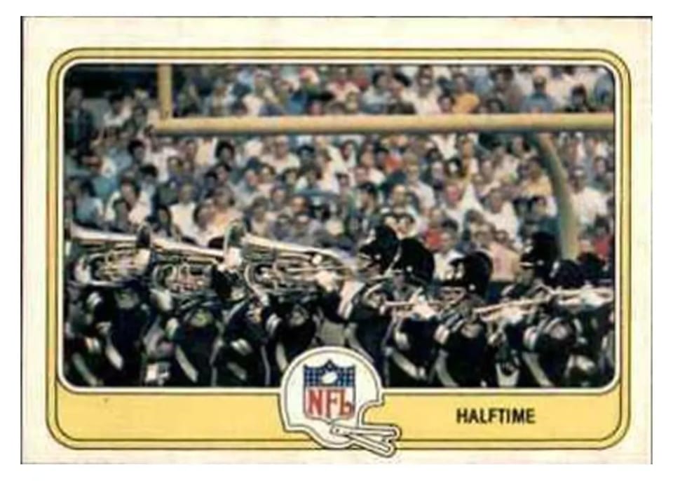 1981 Fleer Team Action Halftime #79 card